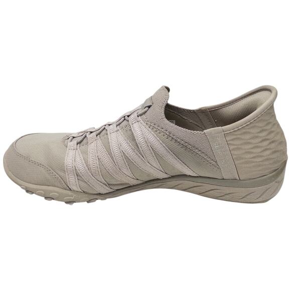 Skechers Slip-ins Relaxed Fit Breathe Easy Roll With Me Sneaker Womens 7.5 Taupe - Picture 3 of 8